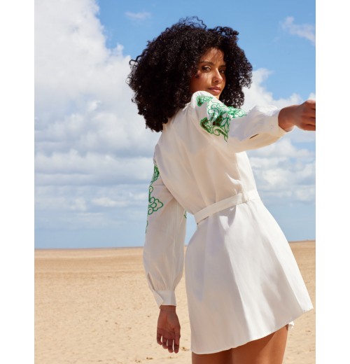 Embroidery Sleeve Cut Out Tunic Embroidery Sleeve Cut Out Tunic