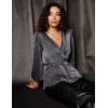 Tie Front Lurex Top Tie Front Lurex Top