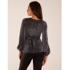 Tie Front Lurex Top Tie Front Lurex Top