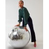 Diamante Collar & Cuff Puffball Top Diamante Collar & Cuff Puffball Top