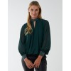 Diamante Collar & Cuff Puffball Top Diamante Collar & Cuff Puffball Top