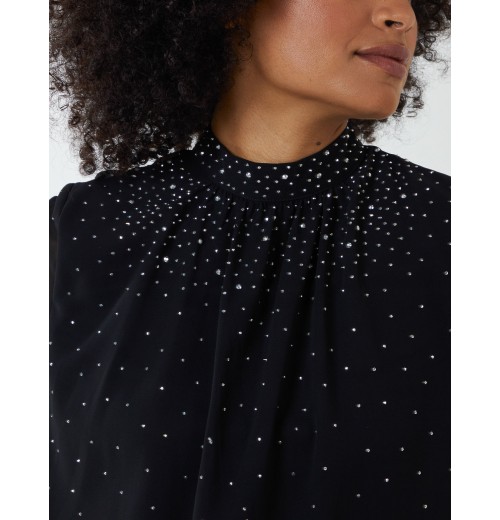 Ombre Diamante Puffball Top Ombre Diamante Puffball Top
