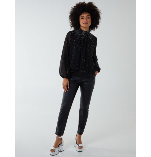 Ombre Diamante Puffball Top Ombre Diamante Puffball Top