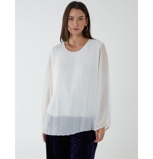 Self Detail Blouse Self Detail Blouse