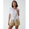 Broderie Batwing Knot Front Top Broderie Batwing Knot Front Top