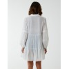 Crochet Insert Oversized Shirt Dress Crochet Insert Oversized Shirt Dress