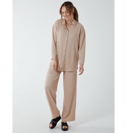 Waffle Trouser And Shirt (Set) Waffle Trouser And Shirt (Set)
