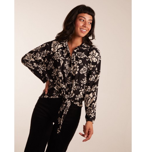 Tie Front Oversized Shirt Tie Front Oversized Shirt