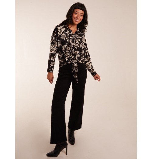 Tie Front Oversized Shirt Tie Front Oversized Shirt