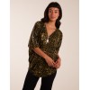 Leopard Zip Front Diamante Tunic Top Leopard Zip Front Diamante Tunic Top