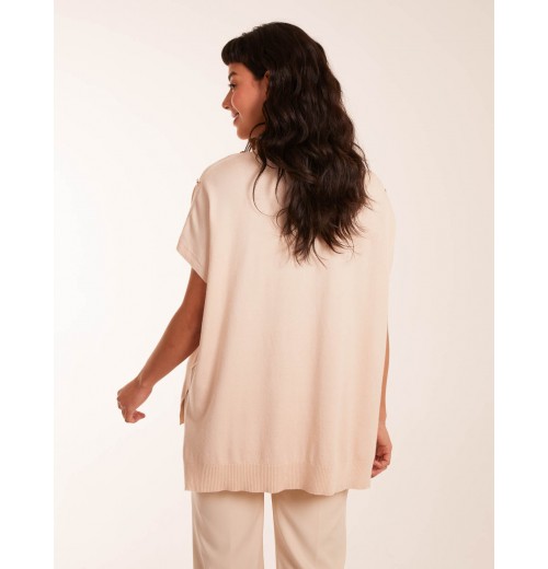 Oversized Button Shoulder Top Oversized Button Shoulder Top