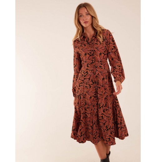 Godet Midi Shirt Dress Godet Midi Shirt Dress