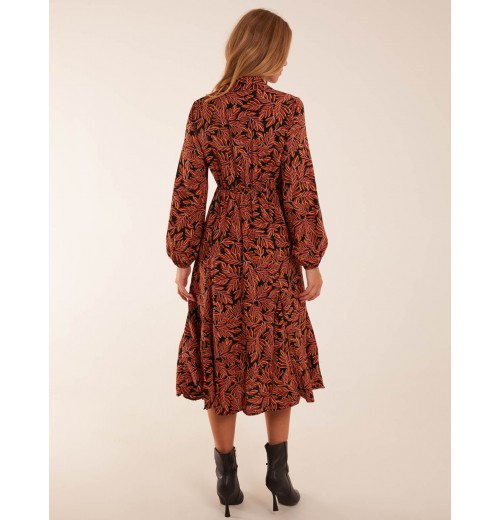 Godet Midi Shirt Dress Godet Midi Shirt Dress