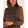High Neck Shift Metallic Dress High Neck Shift Metallic Dress
