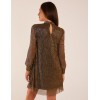 High Neck Shift Metallic Dress High Neck Shift Metallic Dress