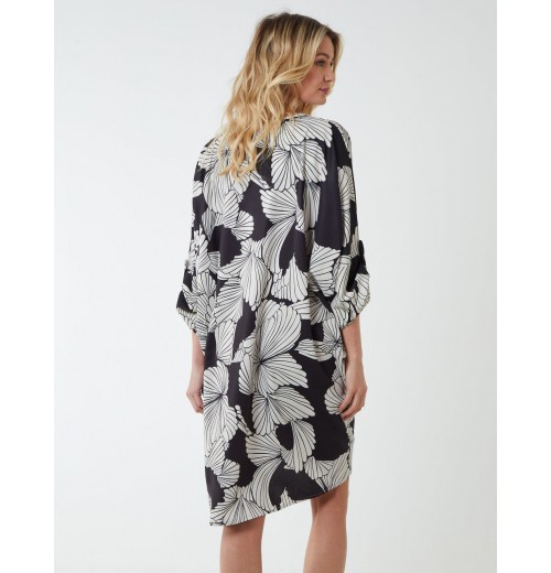 Twist Front Floral Print Tunic Twist Front Floral Print Tunic