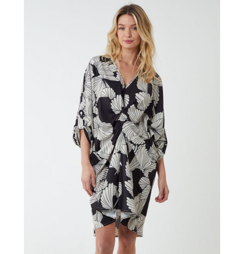 Twist Front Floral Print Tunic Twist Front Floral Print Tunic