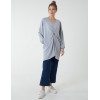 Twist Front Cotton Tunic With Side Pocket Twist Front Cotton Tunic With Side Pocket