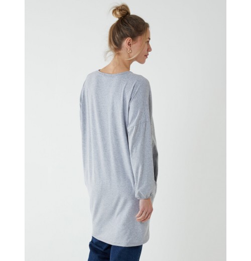 Twist Front Cotton Tunic With Side Pocket Twist Front Cotton Tunic With Side Pocket