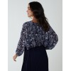 Batwing V-Neck Bubble Hem Top Batwing V-Neck Bubble Hem Top