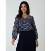Batwing V-Neck Bubble Hem Top Batwing V-Neck Bubble Hem Top