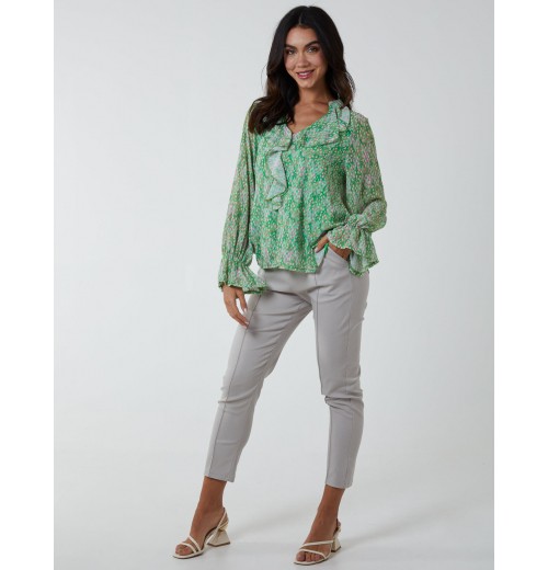 Chiffon Frill Blouse Chiffon Frill Blouse