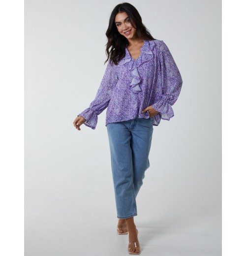 Chiffon Frill Blouse Chiffon Frill Blouse