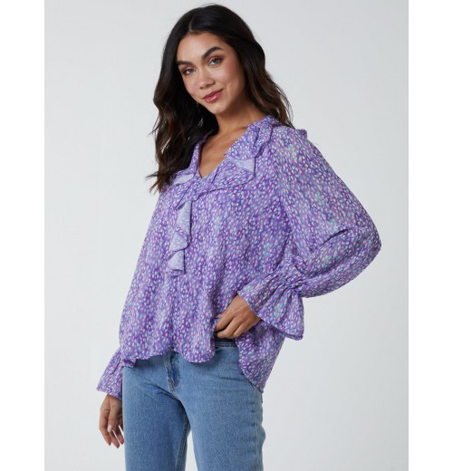Chiffon Frill Blouse Chiffon Frill Blouse