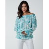 Butterfly Floral Print Gypsy Chiffon Blouse Butterfly Floral Print Gypsy Chiffon Blouse