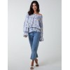Butterfly Floral Print Gypsy Chiffon Blouse Butterfly Floral Print Gypsy Chiffon Blouse