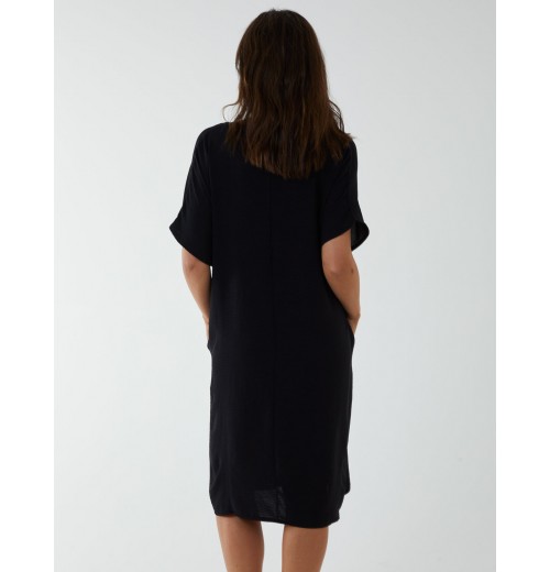 V Neck Long Tunic With Side Pockets V Neck Long Tunic With Side Pockets