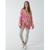 Twist Front Abstract Long Sleeve Top Twist Front Abstract Long Sleeve Top