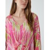 Twist Front Abstract Long Sleeve Top Twist Front Abstract Long Sleeve Top