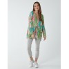 Twist Front Abstract Long Sleeve Top Twist Front Abstract Long Sleeve Top