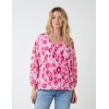 Leopard Print V Neck Blouse Leopard Print V Neck Blouse