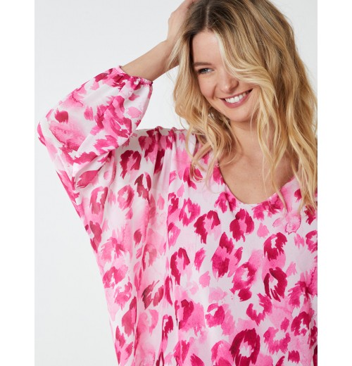 Leopard Print V Neck Blouse Leopard Print V Neck Blouse