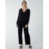 Crossover Woven Plain Blouse Crossover Woven Plain Blouse