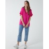 Satin Trim V Neck Top Satin Trim V Neck Top