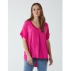 Satin Trim V Neck Top Satin Trim V Neck Top