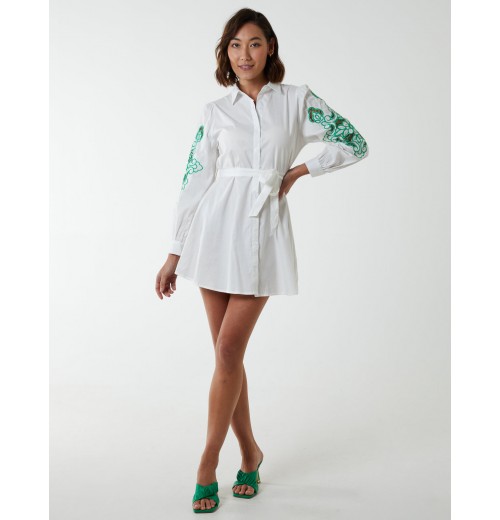 Embroidery Sleeve Cut Out Tunic Embroidery Sleeve Cut Out Tunic