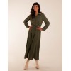 Drawstring Button Through Shirt Maxi Dress Drawstring Button Through Shirt Maxi Dress