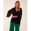 Frill Sleeve V Neck Blouse Frill Sleeve V Neck Blouse