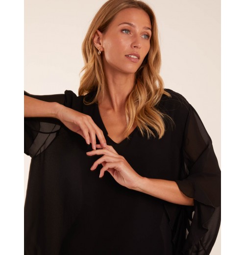 Frill Sleeve V Neck Blouse Frill Sleeve V Neck Blouse