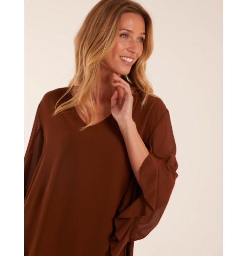 Frill Sleeve V Neck Blouse Frill Sleeve V Neck Blouse