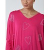 Hotfix Multi Heart Batwing Top Hotfix Multi Heart Batwing Top