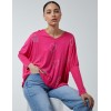 Hotfix Multi Heart Batwing Top Hotfix Multi Heart Batwing Top