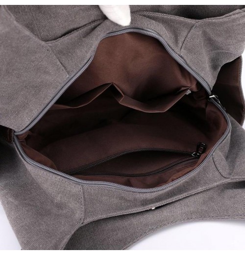 Zip Top Canvas Tote Bag Zip Top Canvas Tote Bag