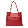 Soft Leather Tote Bag With Zipper Soft Leather Tote Bag With Zipper