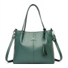 Soft Leather Tote Bag With Zipper Soft Leather Tote Bag With Zipper
