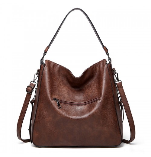 Zip Top Leather Tote Bag Zip Top Leather Tote Bag